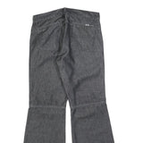 BLEND Womens Grey Regular Flared Denim W31 L31 Cotton Blend Button Closure