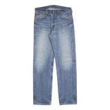 LEVI'S 501 Mens Jeans Blue Regular Straight Denim Medium W34 L34 Classic Button