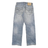 LEVI'S Womens Blue Regular Straight Denim Medium W28 L27 Jeans Casual Fit