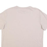 NIKE Womens Beige Crew Neck Short Sleeve T-Shirt S Cotton Blend Casual