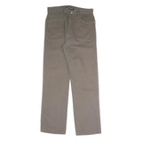 BIG WAYT Mens Cotton Blend Beige Regular Fit Straight Leg Trousers W31 L30
