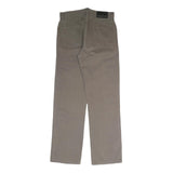 BIG WAYT Mens Cotton Blend Beige Regular Fit Straight Leg Trousers W31 L30