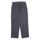 DICKIES Mens Regular Fit Navy Blue Cotton Blend Zip Trousers W32 L32 Workwear