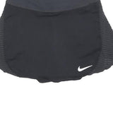 NIKE Womens Black Mini Skort Polyester Blend Knit XS Sportswear Activewear