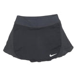 NIKE Womens Black Mini Skort Polyester Blend Knit XS Sportswear Activewear
