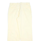 BENETTON Womens Regular Beige Cotton Blend Trousers W34 L32 Casual Comfortable