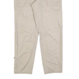 ANN TAYLOR Womens Cotton Blend Beige Regular Straight Trousers W30 L27 Casual
