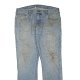 CARHARTT Mens Blue Regular Straight Denim Cotton Blend Light W36 L32 Workwear