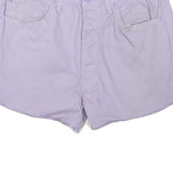 LEVI'S Womens Shorts Lilac Casual Plain L W32 Cotton Blend Frayed Hem