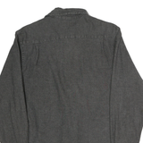 WRANGLER Mens Grey Cotton Shirt M Casual Button Front Long Sleeve