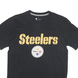 NIKE Mens Black Steelers Graphic T-Shirt M Short Sleeve Crew Neck NFL