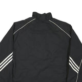 ADIDAS Mens Black Orange SF Track Jacket L Polyester Blend Zip Plain Sports