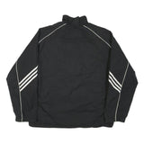 ADIDAS Mens Black Orange SF Track Jacket L Polyester Blend Zip Plain Sports