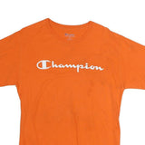 CHAMPION Mens Orange Crew Neck Short Sleeve Graphic T-Shirt M Cotton Casual