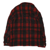 SKOOKUM Mens Red & Black Check Button Jacket M Cotton Blend Classic Fit