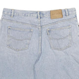 GO WEST Mens Shorts Blue Denim XL W33 Classic Fit Cotton Blend Casual