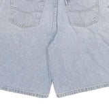 GO WEST Mens Shorts Blue Denim XL W33 Classic Fit Cotton Blend Casual