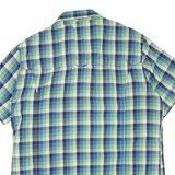 JACK WOLFSKIN Mens Blue Green White Check Shirt 2XL Casual Outdoor Checkered