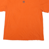 NAUTICA Mens Orange Graphic T-Shirt L Short Sleeve Crew Neck Competition Print