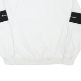 CHAMPION Mens Black Pullover Crew Neck Sweatshirt L Regular Fit Jersey Polyester