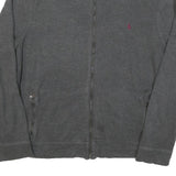 POLO RALPH LAUREN Mens Grey Zip Jumper Cotton Blend XL Relaxed Full Zip