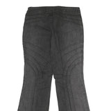 THALIA SODI Womens Jeans Black Regular Flared Denim Dark W32 L32 Stylish Stitch