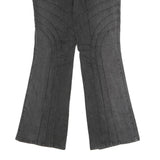 THALIA SODI Womens Jeans Black Regular Flared Denim Dark W32 L32 Stylish Stitch