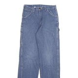 DICKIES Mens Blue Regular Fit Straight Denim Jeans W28 L32 Workwear Style