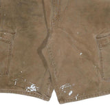 DICKIES Mens Shorts Brown Casual Cargo Plain 2XL W34 Workwear Durable