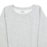 CALVIN KLEIN Womens Grey Sweatshirt Crew Neck S Logo Trim Pullover Cotton Blend