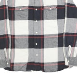 LEVI'S Mens Black & White Check Shirt L Cotton Blend Long Sleeve