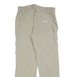 JACK WOLFSKIN Womens Polyester Beige Regular Straight Trousers W32 L31 Outdoor