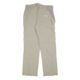 JACK WOLFSKIN Womens Polyester Beige Regular Straight Trousers W32 L31 Outdoor