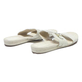 COLE HAAN Womens Leather White Slider Sandals UK 6.5 Comfortable Casual