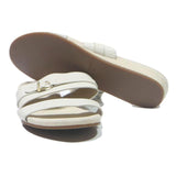 COLE HAAN Womens Leather White Slider Sandals UK 6.5 Comfortable Casual