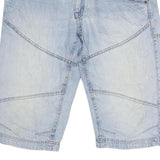 ARIZONA JEAN COMPANY Mens Light Blue Denim Casual Shorts M W36 Casual Fit