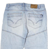 ARIZONA JEAN COMPANY Mens Light Blue Denim Casual Shorts M W36 Casual Fit