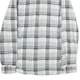 VANS Mens Blue & Grey Check Shirt M Long Sleeve Cotton Casual Button Up