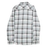 VANS Mens Blue & Grey Check Shirt M Long Sleeve Cotton Casual Button Up