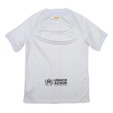 NIKE Mens White & Red & Blue Barcelona Football Shirt M Short Sleeve Crew Neck