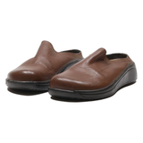 TATAMI Clog Shoes Brown Leather Mens UK 7