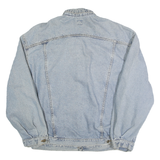 LEE Mens Blue Denim Jacket L Cotton Button Closure Classic Fit Casual