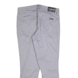 CALVIN KLEIN JEANS Womens Cotton Blend Grey Slim Slim Leg Trousers W32 L26