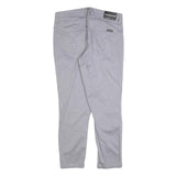 CALVIN KLEIN JEANS Womens Cotton Blend Grey Slim Slim Leg Trousers W32 L26