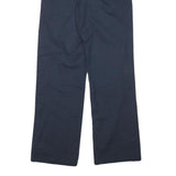 DICKIES Mens Cotton Blend Navy Regular Fit Straight Leg Trousers W27 L30