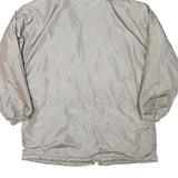 BRAETAN Womens Silver Hooded Jacket M Polyester Blend Plain Zip Casual