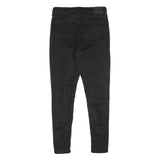 LEVI'S Womens Slim Fit Black Denim Jeans W32 L32 Zip Closure Skinny Stretch