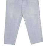 WAMPUM Mens Classic Blue Jeans Denim Light W33 L28 Zip Cotton Relaxed Fit