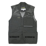 DOGGER Mens Black Safari Vest XS Polyester Blend Mesh Zip Outdoor Utility Jacket