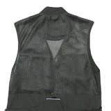 DOGGER Mens Black Safari Vest XS Polyester Blend Mesh Zip Outdoor Utility Jacket